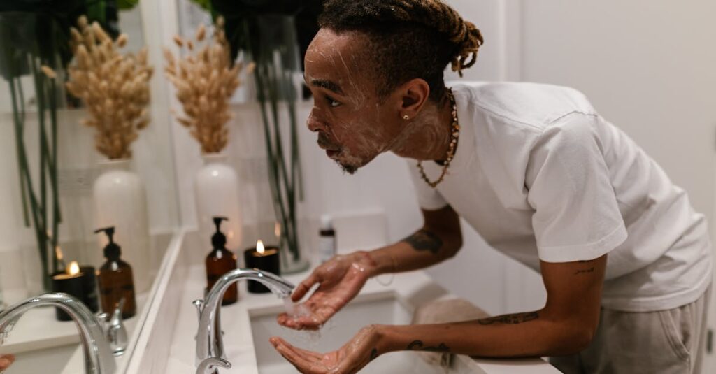 冷水洗顔が乾燥肌に悪影響を与えるメカニズムの図解