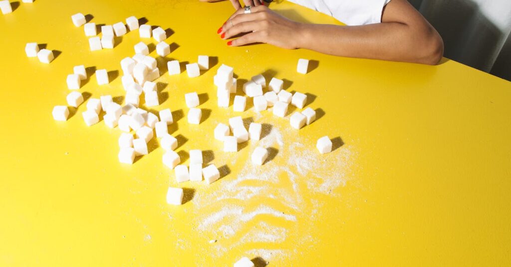 糖質や乳製品が大人ニキビを悪化させるメカニズムを説明した図