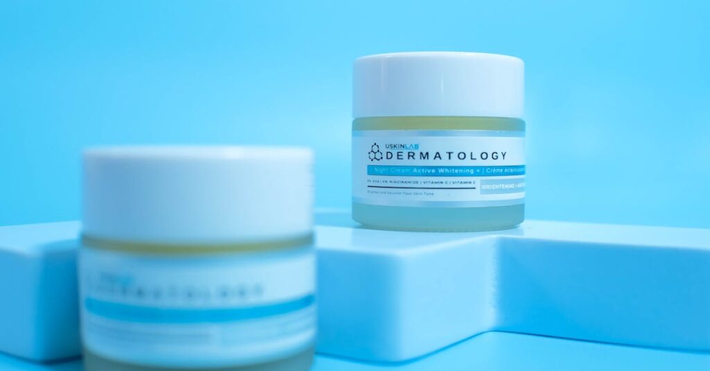 レチノール美容液使用前後の肌比較画像を示すイメージ