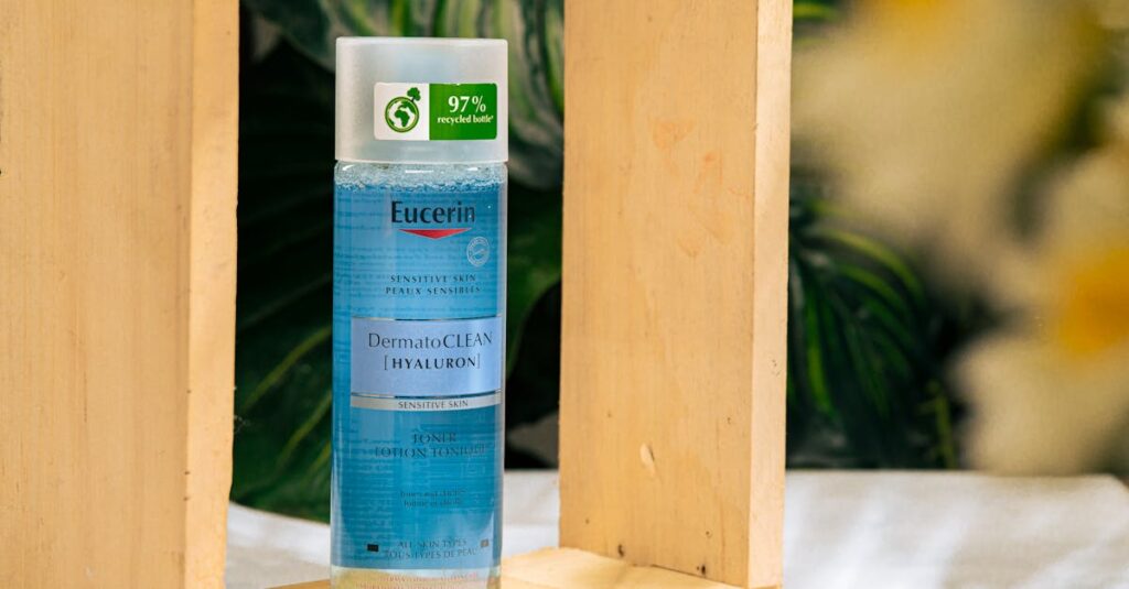 敏感肌でも安心して使える低刺激なスキンケア製品のイメージ