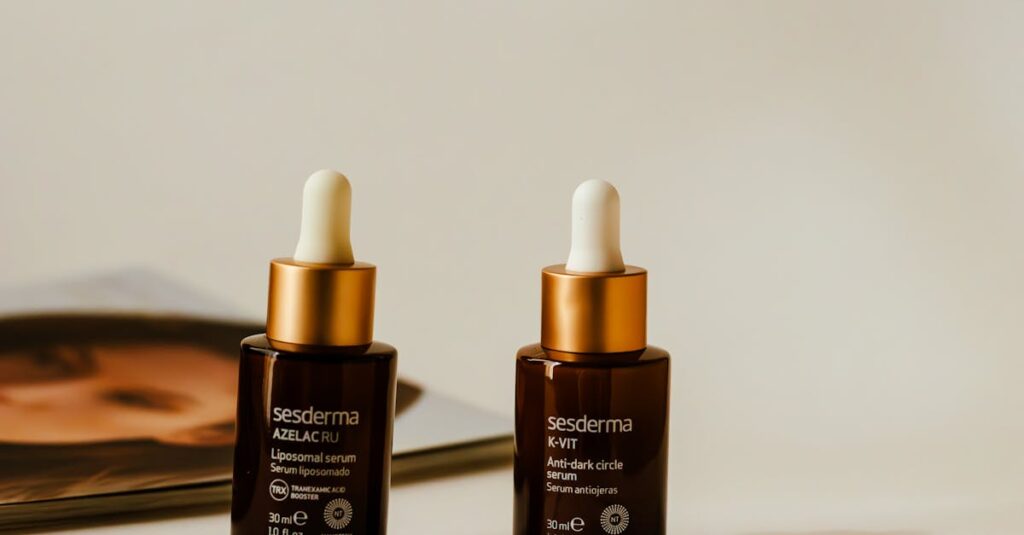 ディセンシアの美容液のアップ。バリア機能サポートを強調する成分表示