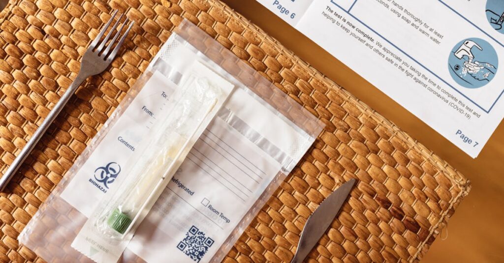 個人情報やプライバシーが保護された郵送検査のイメージ