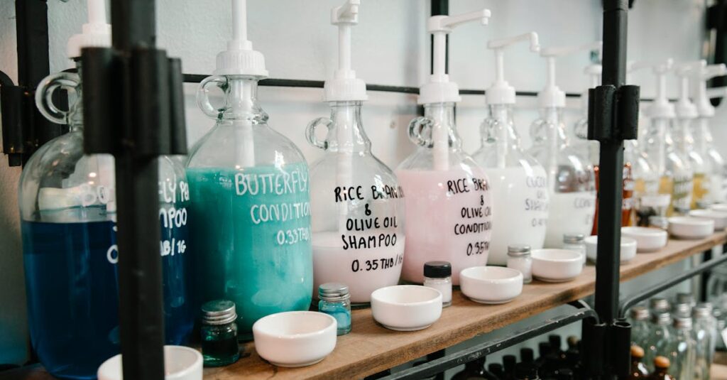 ドラッグストアシャンプーと高品質成分の違いを示すイメージ