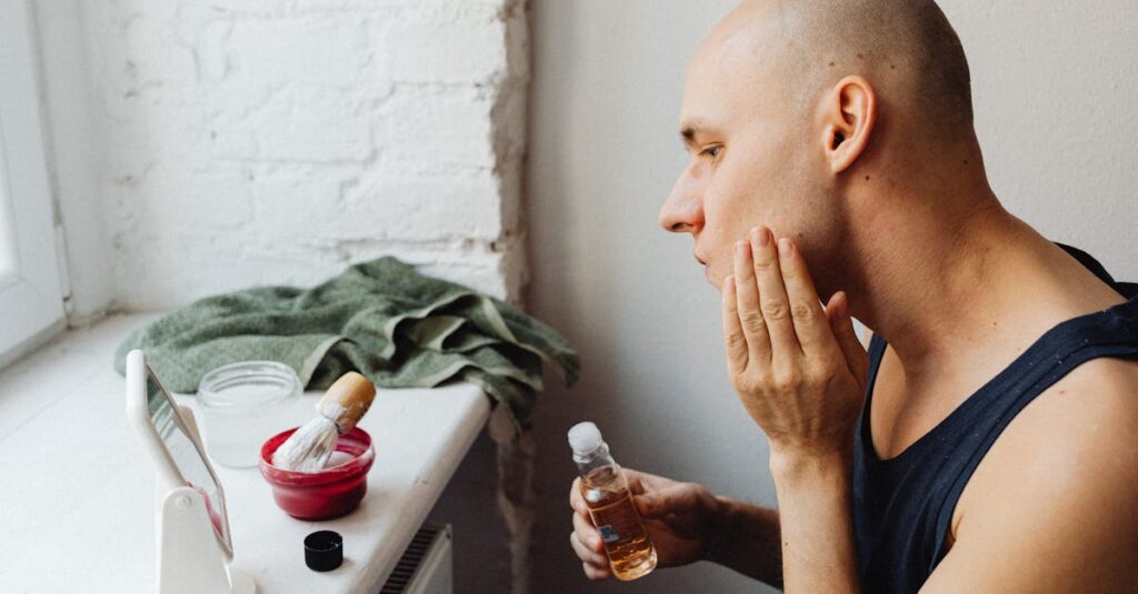 乾燥肌・脂性肌・混合肌それぞれにBELLUMOREが合う理由を説明した図