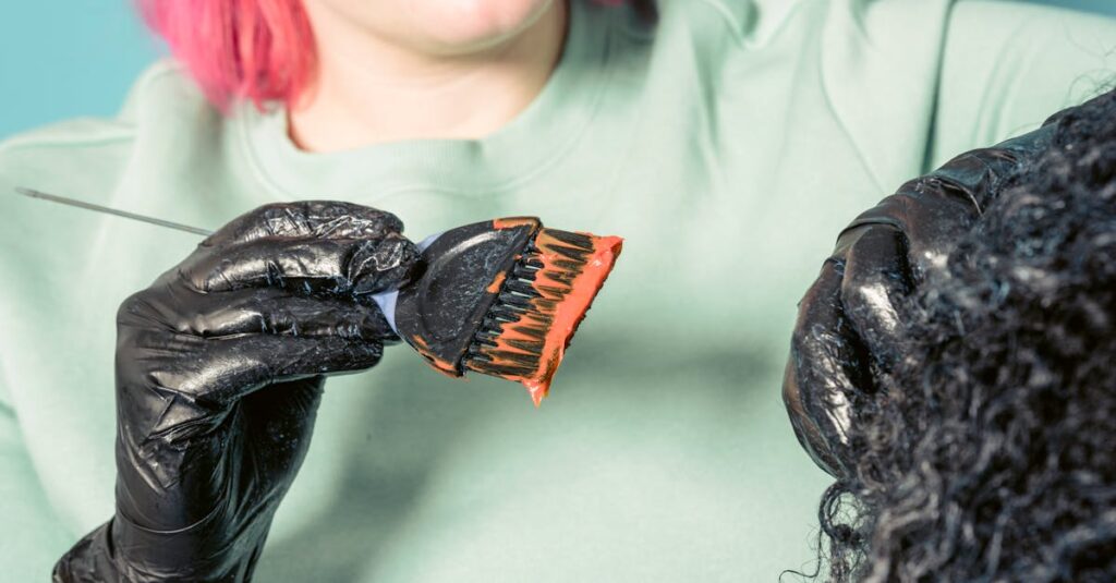 カラーの色持ちをチェックするための日数経過グラフ風画像