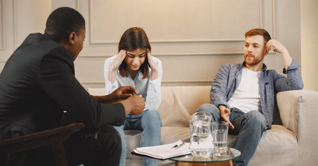 マルコの無料体験でカウンセリングを受ける女性の様子、落ち着いた雰囲気