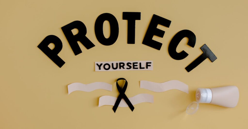 敏感肌や乾燥肌の注意点を説明するビジュアル。刺激に弱い肌への対応策も含まれているイラスト